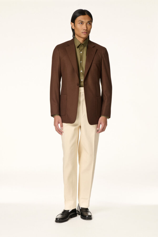 OFF-WHITE DENIM TROUSERS